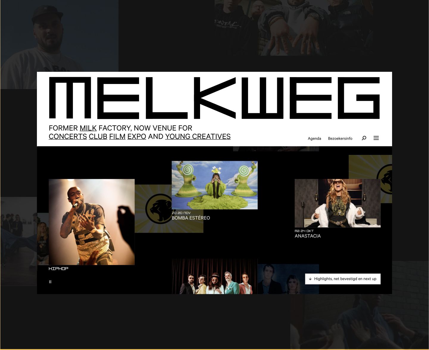 Melkweg website header
